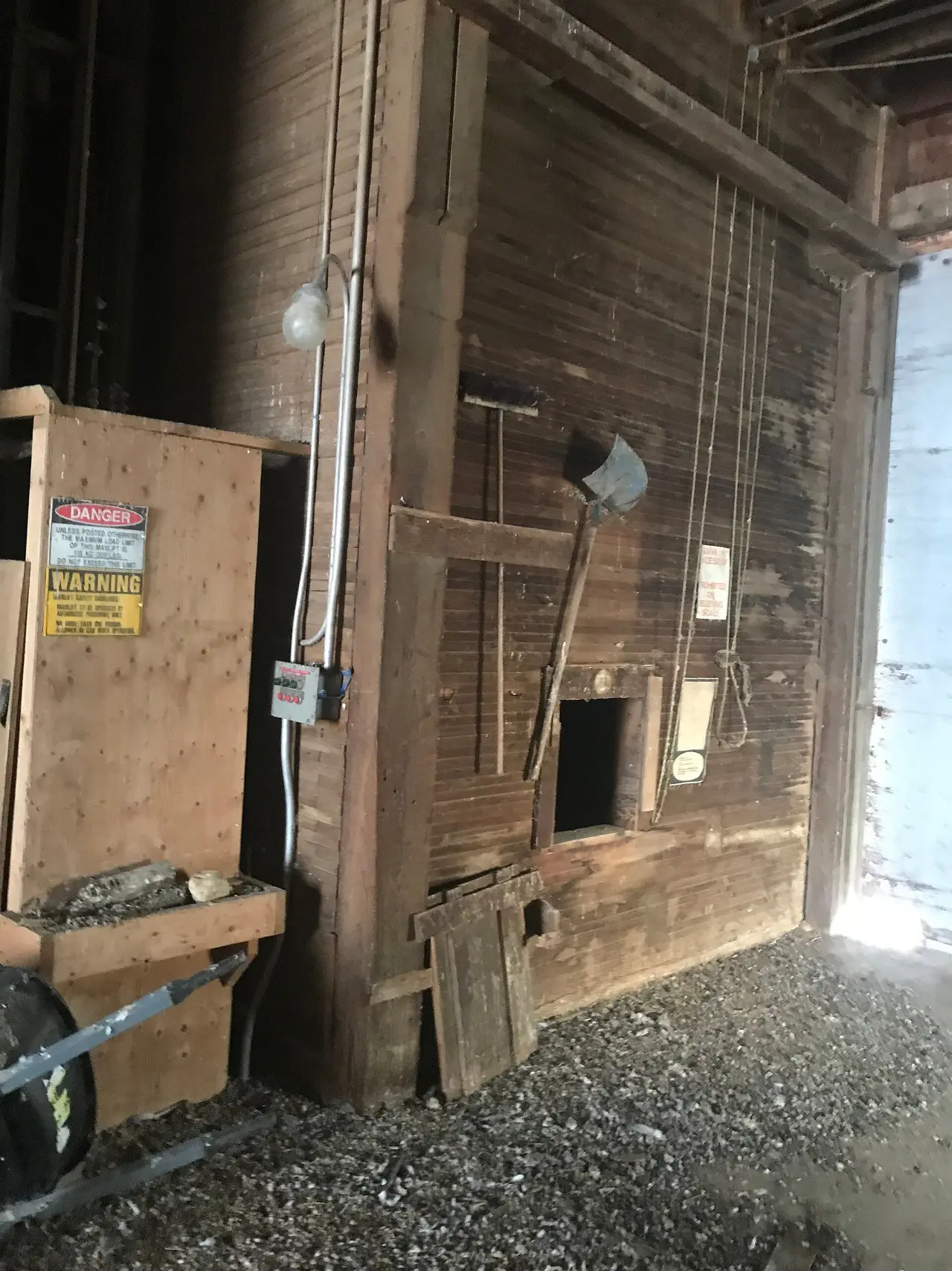 Inside the grain elevator, 2017